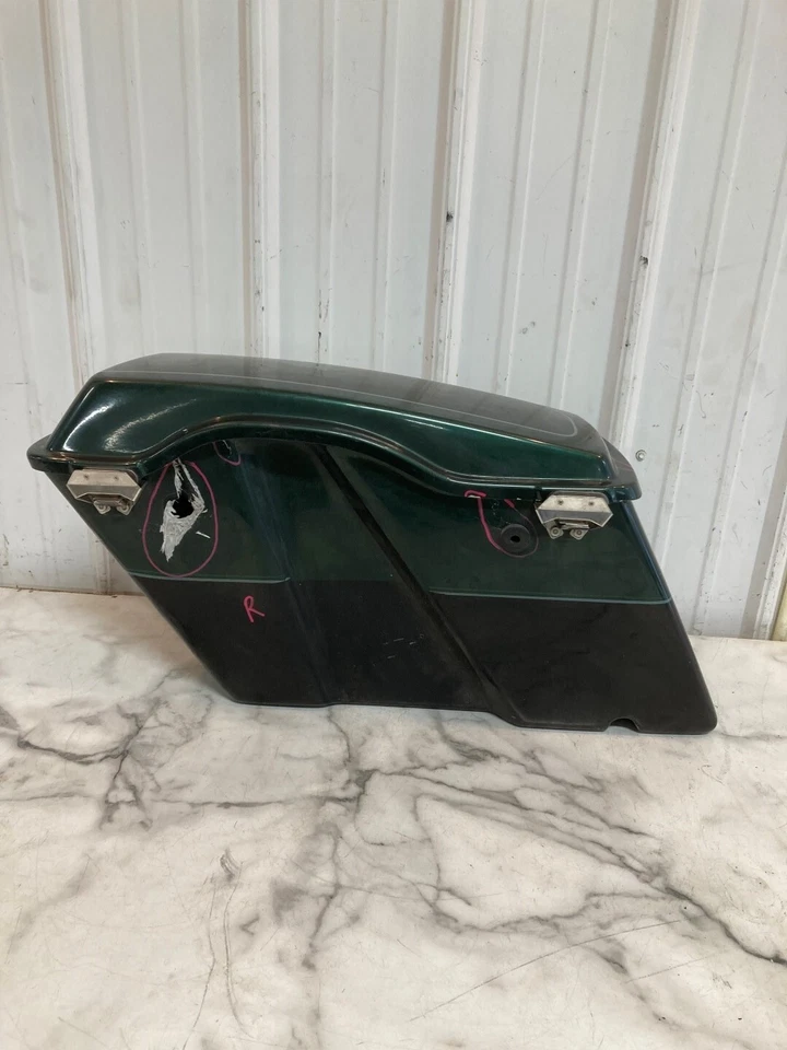 97 Harley Davidson FLHTCI Electra Glide Classic alforje direito bolsa selim - Imagem 3 de 4