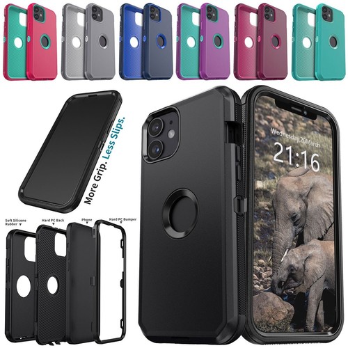 Funda protectora 3 en 1 capas resistente para Apple iPhone 12/Pro/12 Pro Max - Imagen 1 de 83
