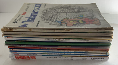 Asterix & Obelix Books English Mixed Lot of 19 VTG HB PB Goscinny Uderzo NICE