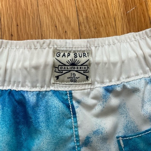 Gap Blue Tie Dye Swim Trunk Size Medium Boys - Picture 8 of 9