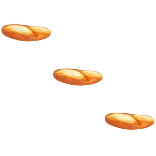 3pcs künstliches Brotmodell Faux Bread Ornament Photography Stütze künstliche - Photo 7/12