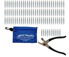100 each C3/32 Cleco Fasteners Made in USA with Cleco Pliers  Pouch