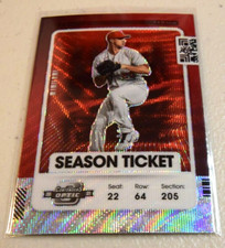 Jack Flaherty 2021 Contenders Optic Season Ticket Red Wave  Prizm #60 Cardinals