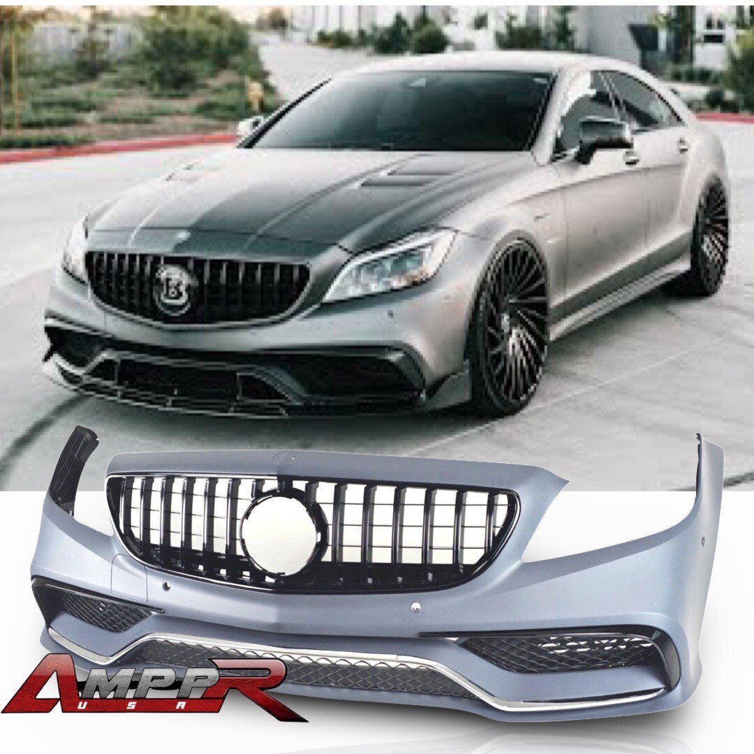 MBZ W218 CLS63 Front Bumper Gt Style Grill Body Kit Conversion
