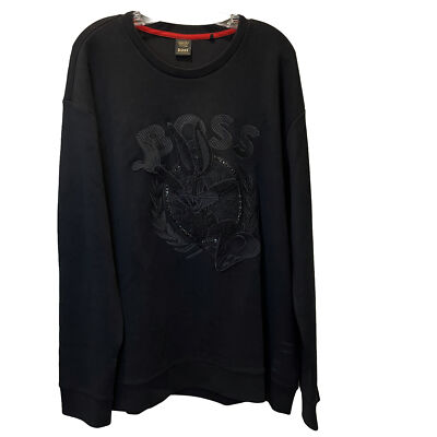 Rare Looney Tunes X Boss Collab Shirt Black Embroidered