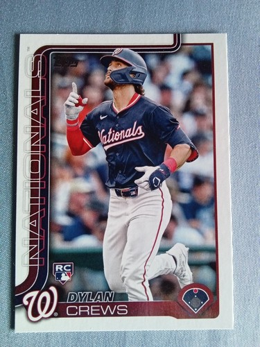 DYLAN CREWS 2025 TOPPS SERIES1 RC ROOKIE CARD #74 WASHINGTON NATIONALS