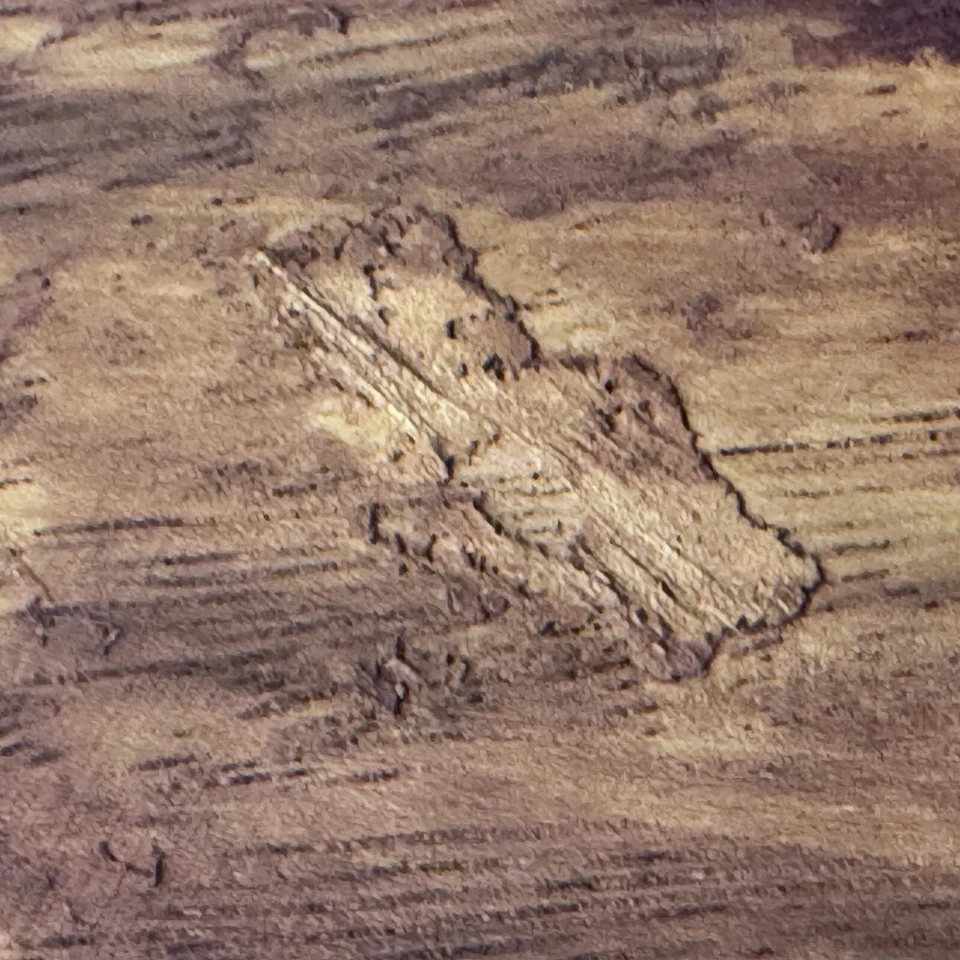 Cuenco decorativo de madera 6" x 6" Foto 3 de 4