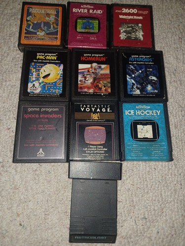 Atari Games Cartridges TESTED Working Racquetball, Midnight Magic, River Raid