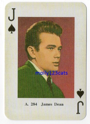 Swedish Film Star Playing Trade Card James Dean Jack of Spades