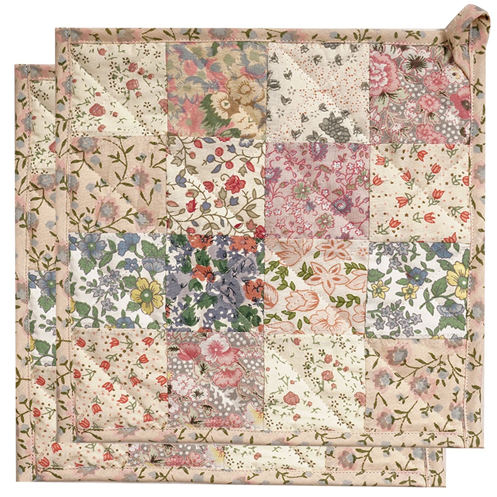 HOME HEART Brands Pot Holder calico floral 9x9 Patchwork Kit