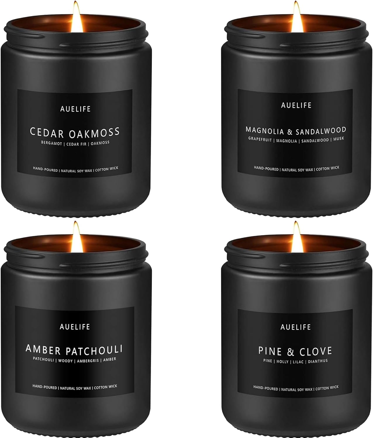 Masculine Scented Soy Candles Gift Set for Men