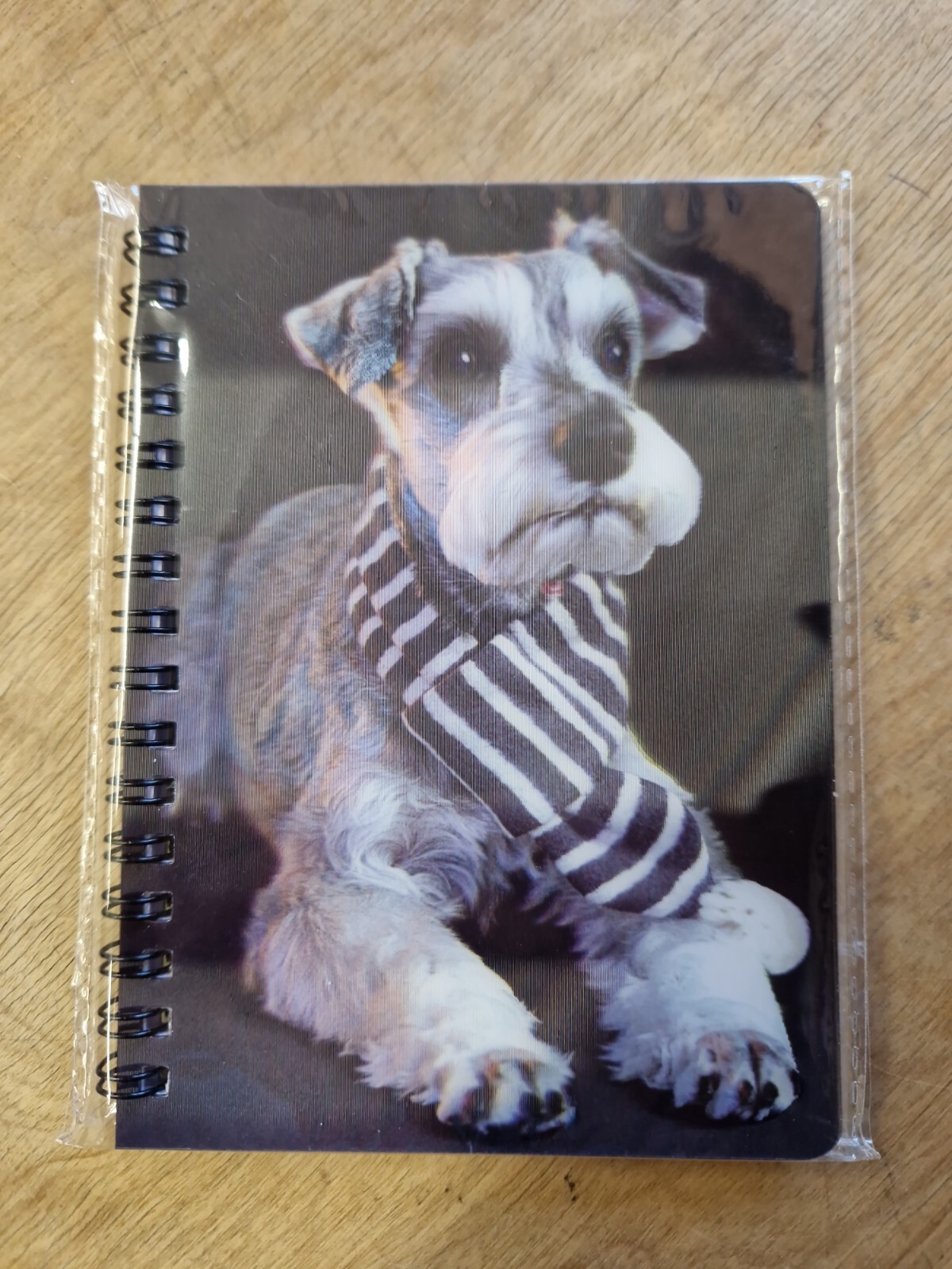 Schnauzer Notebook Schnauzers Notebooks Dog lined A6 Notepad Dogs 3D lenticular