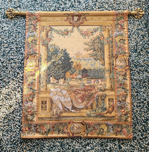 Vintage Baroque Wall Tapestry "Anticipation" By Corona Decor 36” x 44”