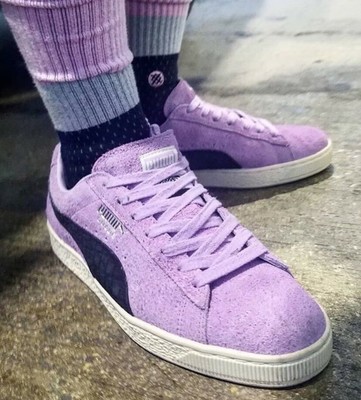 puma suede diamond purple