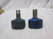 1 Pair Vintage Blue Gripper Sure Grip NOS Roller Skate Toe Stop Round 5/8 Inch