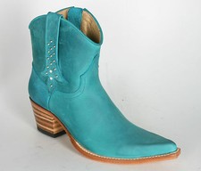 13141 Sendra Boots Kurz-Cowboystiefel Alma Turchese Coachella