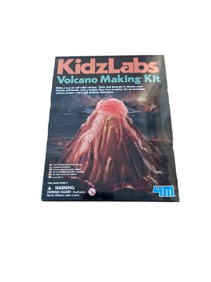 4M Kidz Labs Vulkanherstellungsset Wissenschaftsset Formen & Dekorieren eines Vulkans