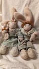 Stuffed Mr And Mrs Bunny And Family — photo 3