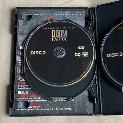 Doom Patrol: Complete First Season 1 (DVD 3-Disc Set + Slipcover
