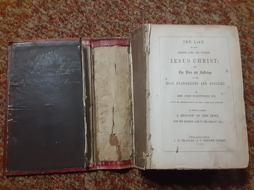 Das Leben unseres seligen Herrn Erlöser Jesus Christus von John Fleetwood 1860 Antik - Bild 7 von 9