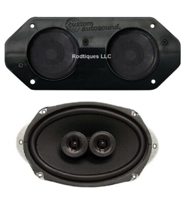 1959-1965 Cadillac Convertible Dash & Rear Speaker For Modern Stereo  4 ohm