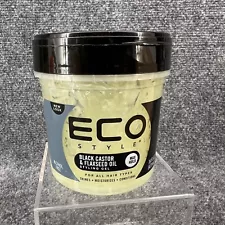 Eco Style Black Castor & Flaxseed Oil Professional Styling Gel 16 oz New Sealed