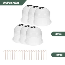 6X Humidity Dome for Plants Cloche Garden Vegetable Nursery Cover 10.2in x 8.3in
