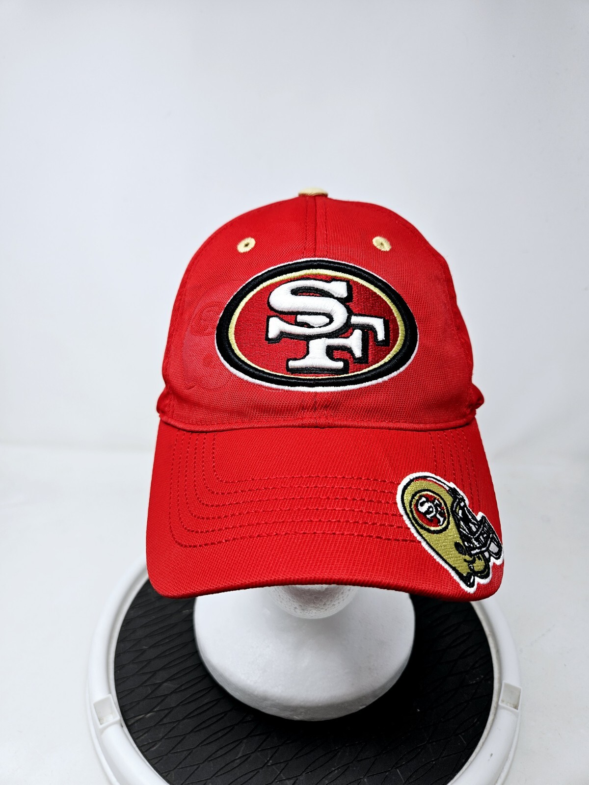 San Francisco 49ers NFL Team Apparel Helmet Red Baseball Cap Hat NFL Used
