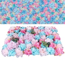 12Pcs Wedding Artificial Flower Wall Panel Hydrangea Rose Panel Party Decor NEW