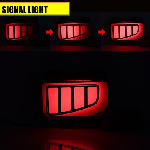 Luces de freno LED para decoración de parachoques trasero ahumado Jeep Gladiator 19-22 EE. UU. - Imagen 7 de 12