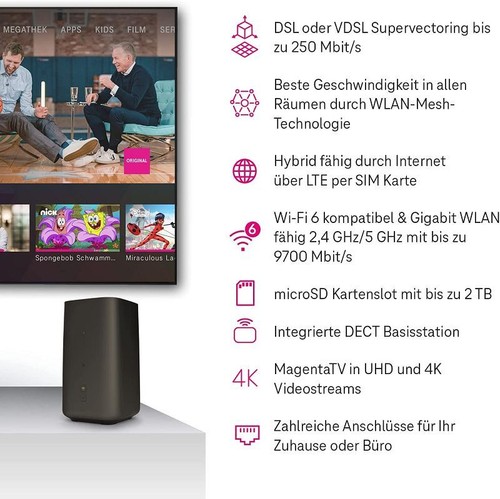 Commerciante: Telekom Speedport Pro Plus, Router Ibrido Compatibile WiFi6 - Afbeelding 4 van 5