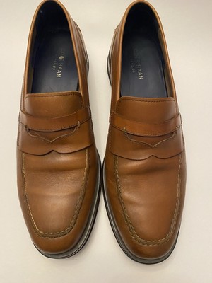 Cole Haan Men\'s 10 Brown Leather Penny Loafers Slip On Casual Dress Shoes COLE HAAN Men main image 4