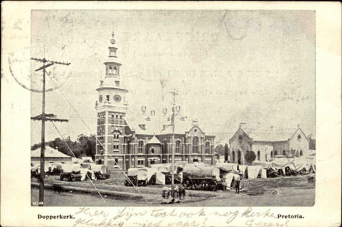 Pretoria Südafrika South Africa 1900 Dopperkerk Kirche Church gelaufen frankiert - Zdjęcie 1 z 2