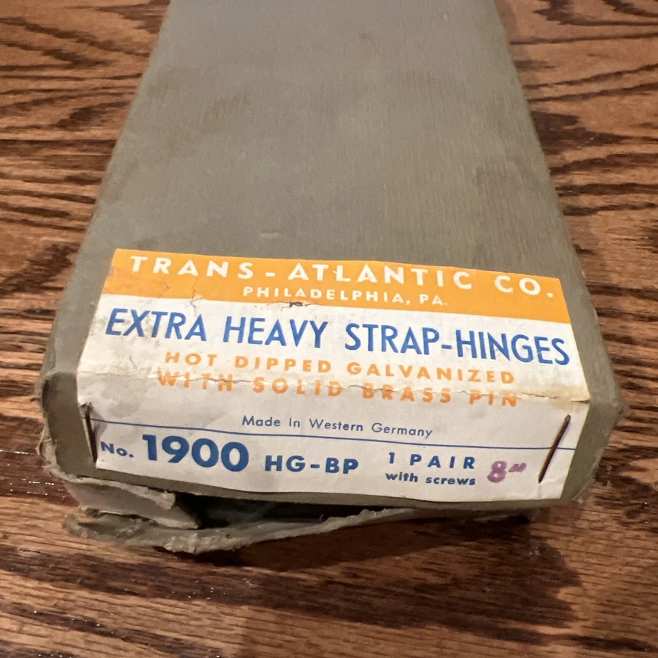 Bisagras de correa extra pesadas de 8" pasadores de latón macizo galvanizado por inmersión en caliente (1 juego) Foto 3 de 4