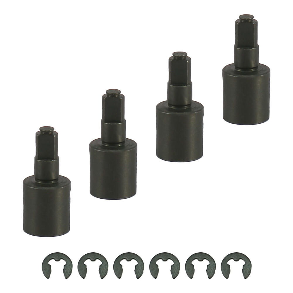 Widened Axle Shaft Kit For Axial SCX24 RC Crawler - 4mm Extended Front & Rear Wheel Drive Set, Metal Upgrade Parts