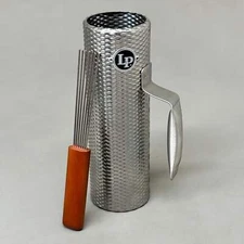 LP Mini Merengue Guira Open-Ended Design Tightly Textured Surface Chrome LP303