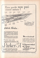 W21 - Penna Stilografica PARKER 51 - Pubblicita Advertising Anni 50
