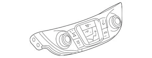 Panel de control de calefacción y aire acondicionado genuino GM 2016-2017 Chevrolet Malibu LS 84426646 Foto 2 de 3
