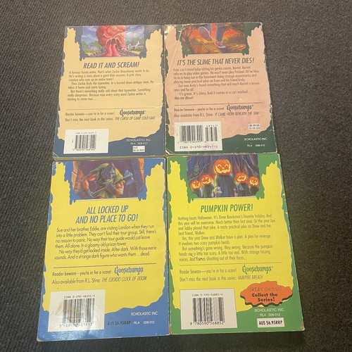 Goosebumps Paperback  Book x4 Bundle Horror Paranormal Fantasy Teens YA Lot - Picture 2 of 20