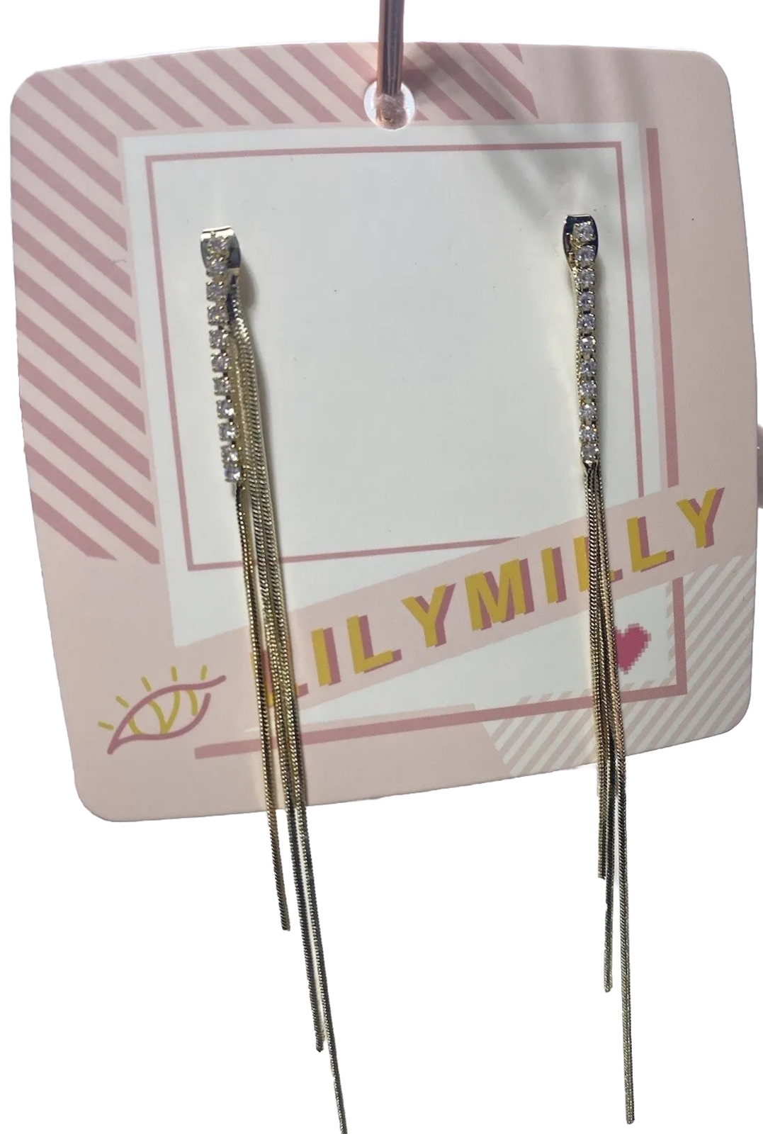Fashion Drop Down Gold Earrings Brand New Costume Jewelry Accessory-image