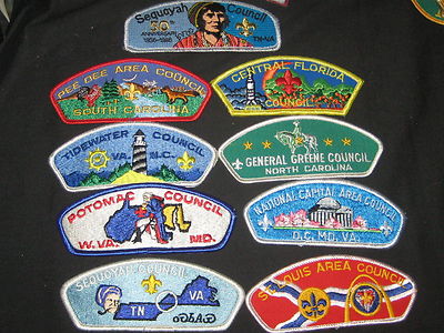 Lot of 9 CSPs, some merged, 1980s issue--anniversary, BSA 75th Anniv, etc.    Jx