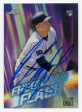 2019 Topps Chrome Freshman Flash Luis Urias RC Auto San Diego Padres #FF-15