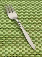 International Lyon ALHAMBRA Stainless Salad Fork Satin Handle Flatware - 7 1/8"