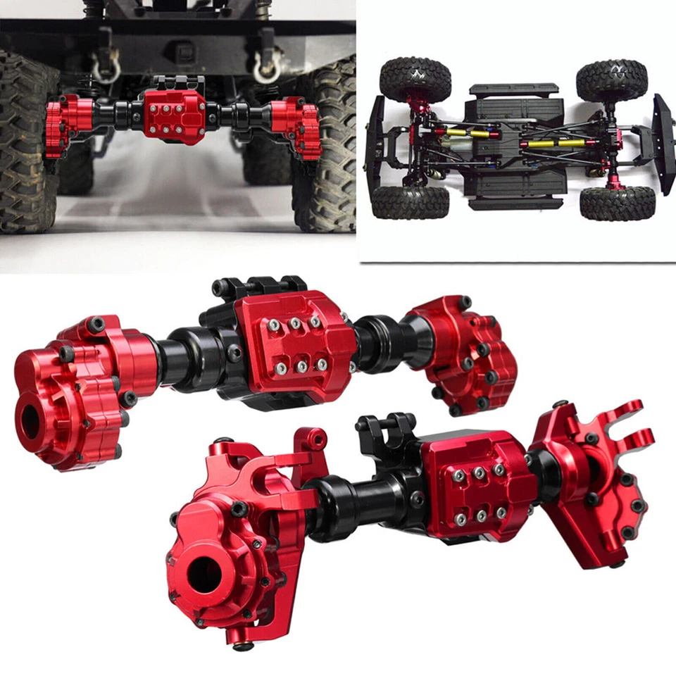Boîtier d'essieu avant arrière en métal pour Traxxas TRX-4 Defender 1/10 RC Car - Photo 2/4
