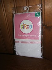 Circo Fancy Girls White  Pink Ruffled Lace Diaper Cover 9-18M NEW 