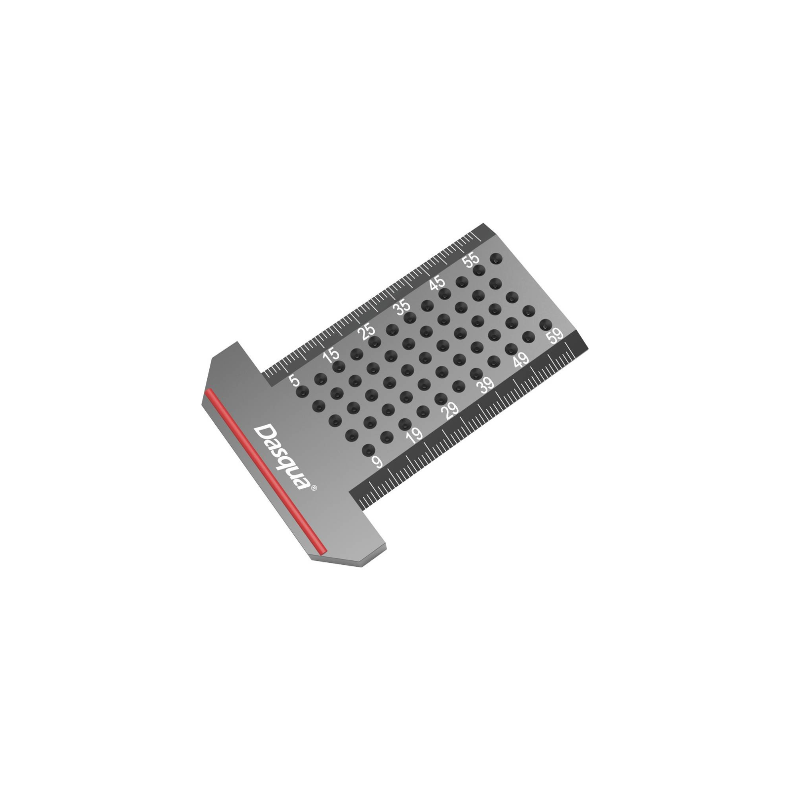 T TYPE MARKING RULER SQUARE 60MM CNC MACHINED ALUMINIUM DASQUA 1804-5661