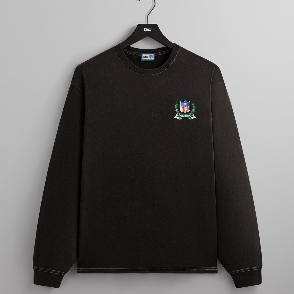 Kith & '47 for NFL: New York Jets Vintage Long Sleeve Tee Black T