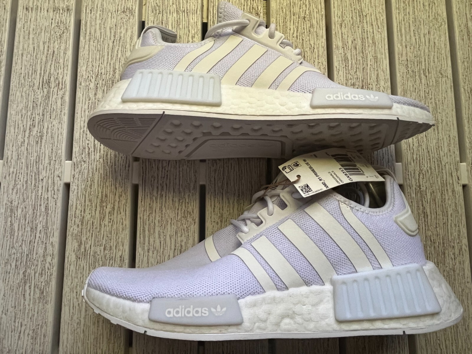 ADIDAS ORIGINALS NMD_R1 PRIMEBLUE W GX8313 CASUAL SNEAKERS WOMEN'S 8 WHITE NEW! image 4