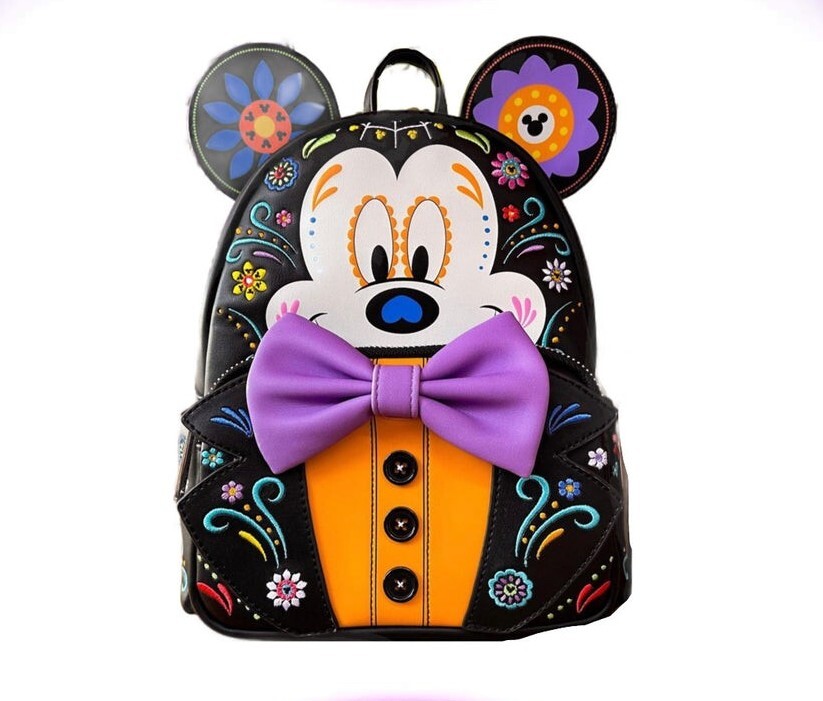 Loungefly Disney Mickey Mouse Sugar Skull Mini Backpack | eBay display picture 2