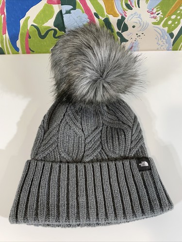 Youth Oh-Mega Fur Pom Beanie Grey OS 